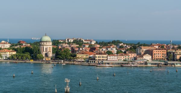 zee, kust, water, architectuur, stad-, horizon