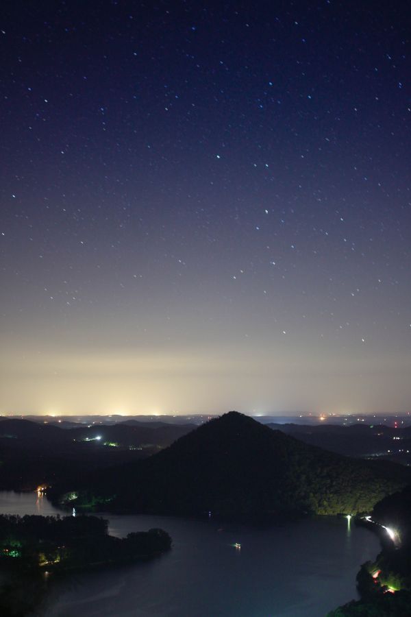 horizon, ciel, nuit, étoile, Aube, atmosphère