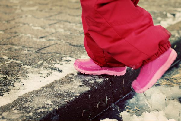 naturaleza, arena, nieve, invierno, zapato, frío