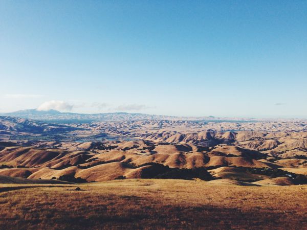 landskab, vand, natur, sand, klippe, horisont