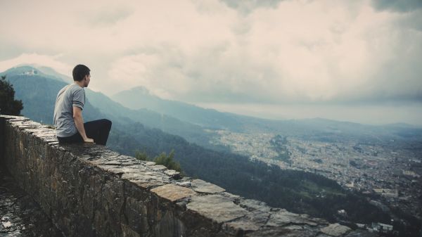 natura selvaggia,a passeggio,persona,montagna,uomo,nube