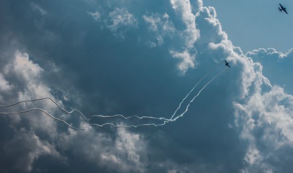 langit, awan, suasana, gumpalan awan, siang hari, biru