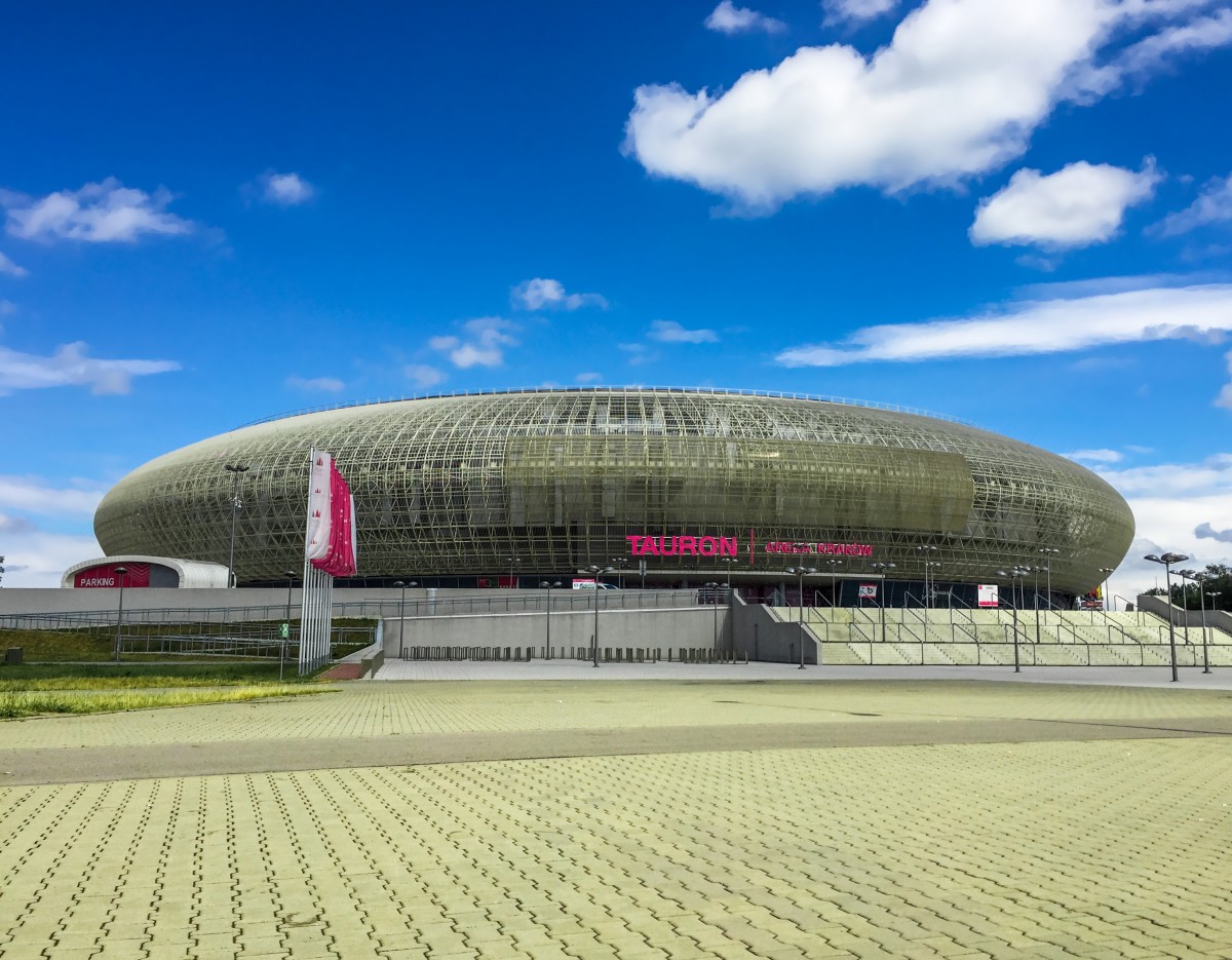 arhitectură, structura, sportiv, voiaj, avioane, Europa, vehicul, hol, modern, stadiu, teren de baseball, arenă, avion de pasageri, Polonia, pista de curse, divertisment, polska, krakow, Cracow, locuri, Tauron, caracteristică geografică, atmosferă de pământ, loc de sport, stadion specific de fotbal