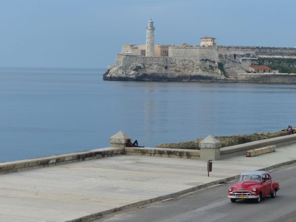 sea,coast,lighthouse,road,car,view