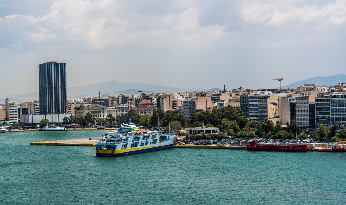 panorama, mar, costa, agua, arquitetura, céu, barco, Horizonte, cidade, urbano, rio, navio, Paisagem urbana, período de férias, viagem, litoral, veículo, baía, porto, exterior, porta, turismo, Via fluvial, Cloudscape, balsa, Edifícios, Navios, Grécia, cultura, Embarcação, Cruzeiro, Atenas, navio de passageiros