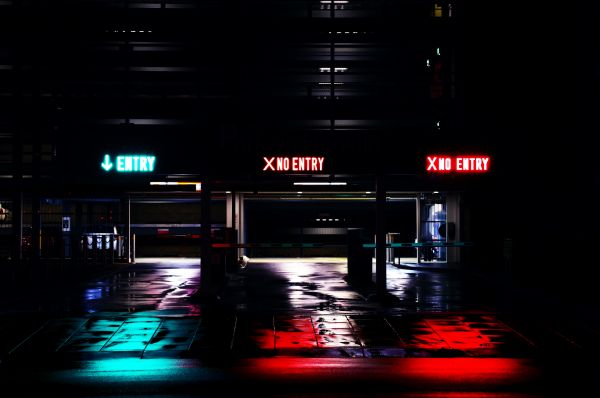 licht,garage,nacht,parkeren,stad,duisternis