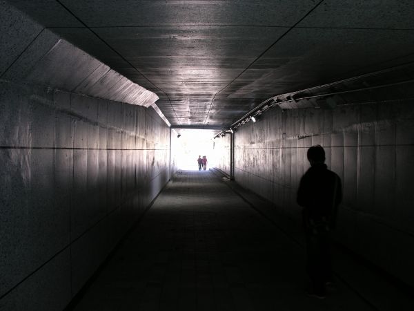 Licht, Tunnel, U-Bahn, Ausfahrt, Eingang, Dunkelheit