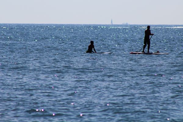 strand, zee, water, natuur, oceaan, licht