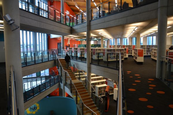 leer, vendimia, interior, edificio, antiguo, leyendo