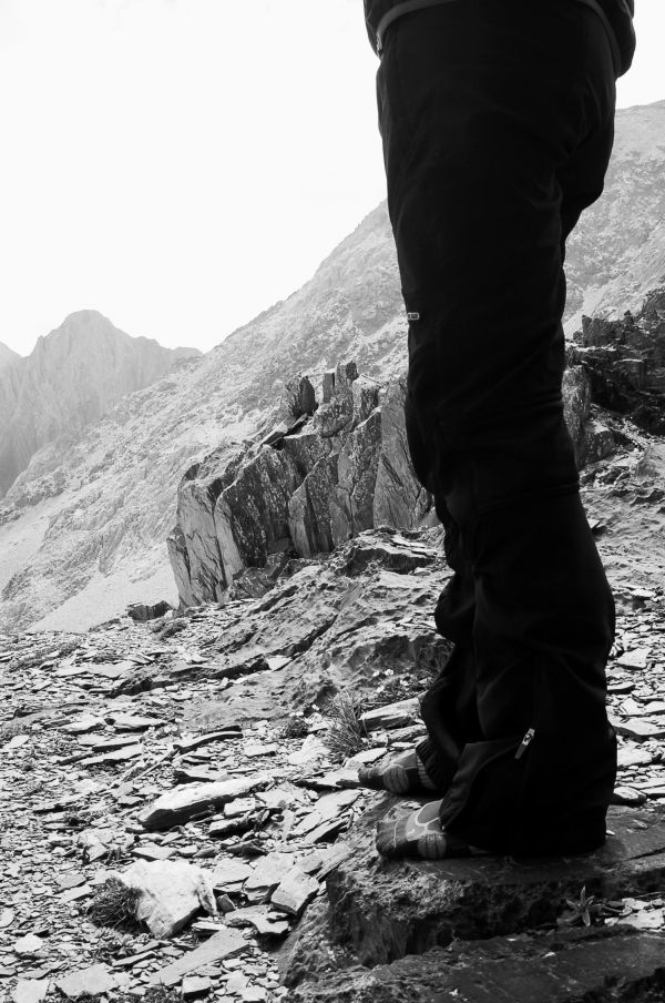 landscape,nature,rock,walking,mountain,black and white