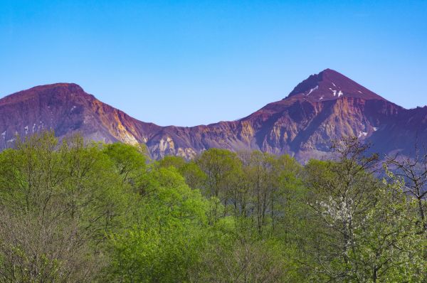 景观, 性质, 荒野, 步行, 山, 天空