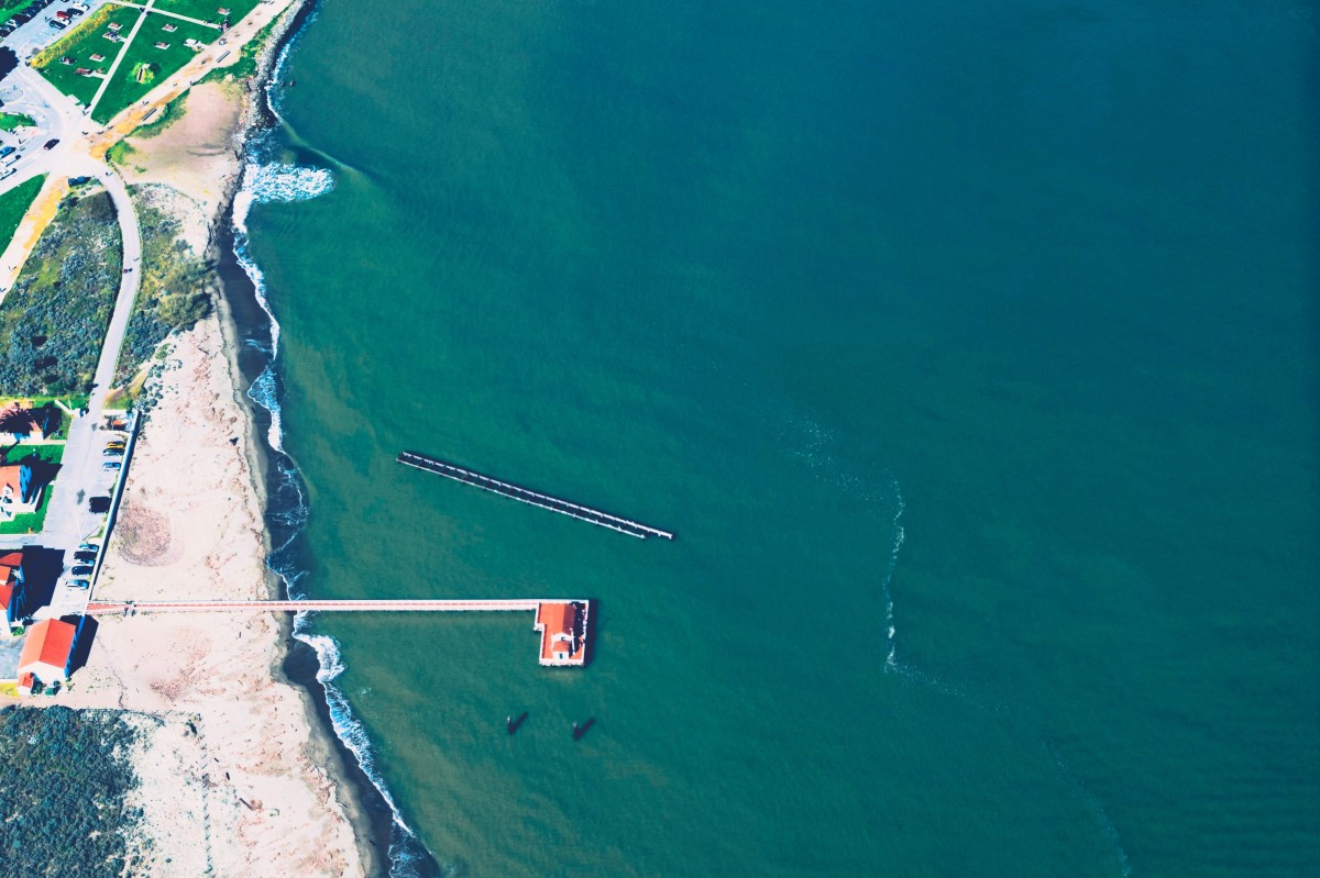 hav, kyst, vann, hav, himmel, brygge, rekreasjon, innløp, drone utsikt, fugleperspektiv, flyfotografering, kystlinje, jordens atmosfære, vannforsyning, Fast link, Kyst og oceaniske landformer