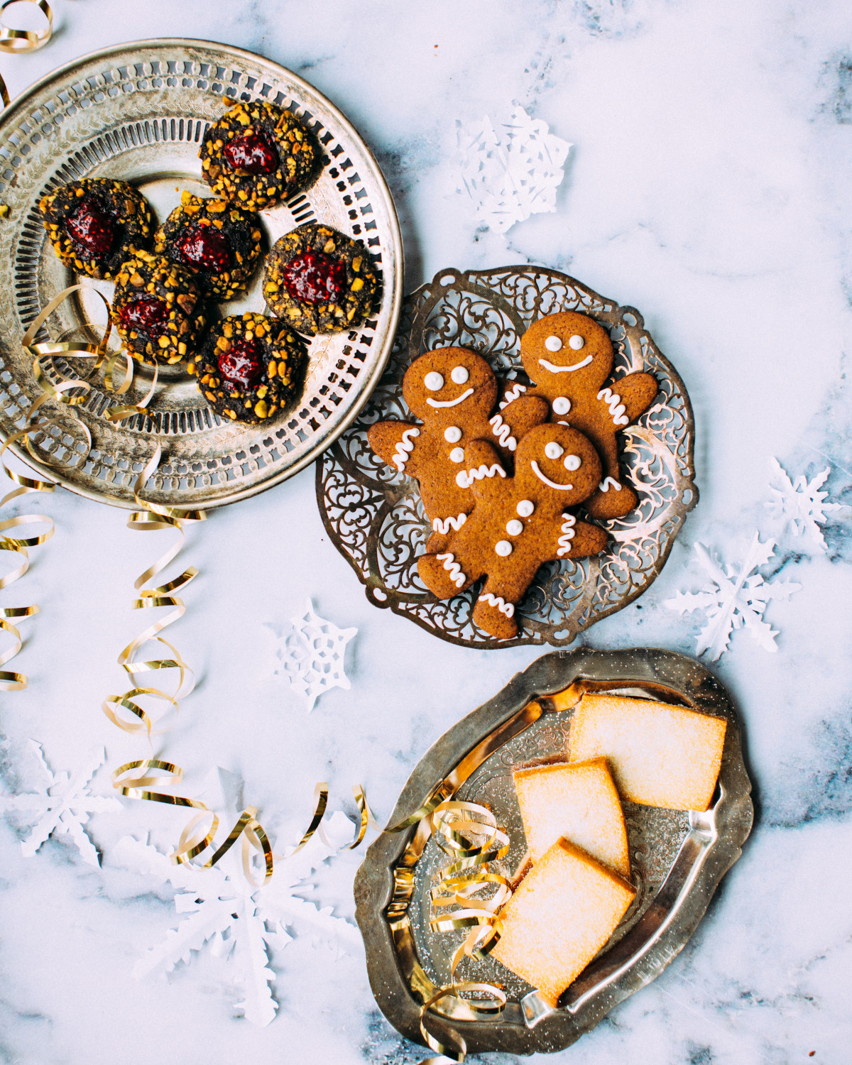 mat, produsere, cookie, dessert, bånd, flatlay, pepperkakemann