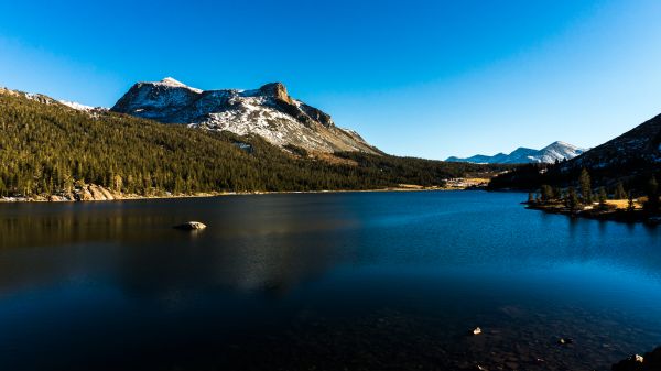 landskap, hav, vatten, natur, Berg, snö