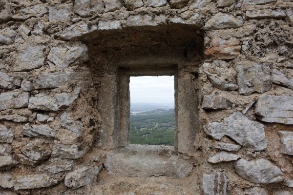 βράχος, αρχιτεκτονική, ουρανός, παράθυρο, Κτίριο, τείχος