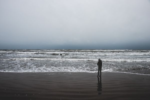 corpo de água, mar, onda, oceano, céu, horizonte