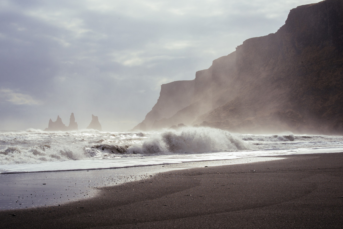 Strand, Meer, Küste, Sand, Rock, Ozean, Horizont, Wolke, Morgen, Ufer, Welle, Wind, Dämmerung, Cliff, Bucht, Terrain, Material, Gewässer, Kap, Atmosphärisches Phänomen, Windwelle