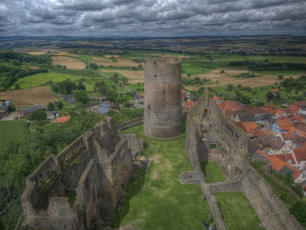 Landschaft, die Architektur, Mauer, Cliff, Hügel, Turm