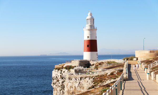 morze,Wybrzeże,Gibraltar,latarnia morska,podróżować,wieża