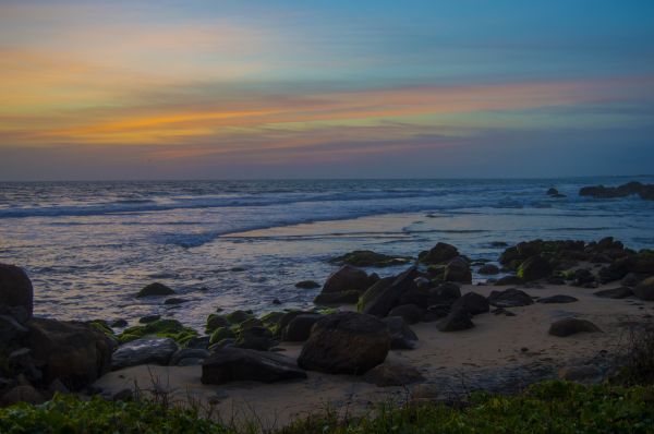 strand, landskap, hav, kust, vatten, natur