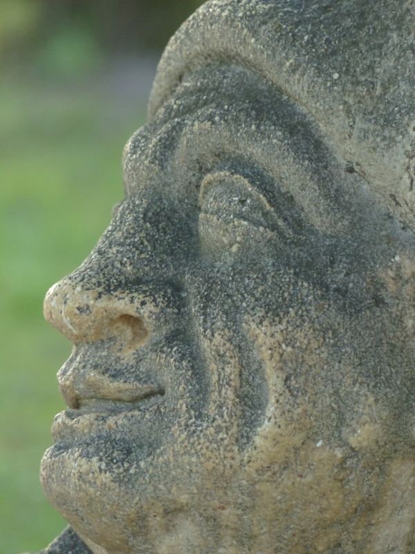 rock, stone, monument, statue, globe, gargoyle