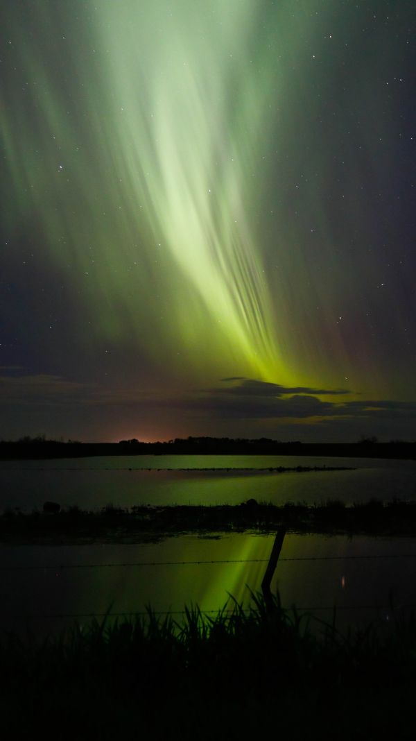 silhuet, landskab, vand, natur, horisont, Sky