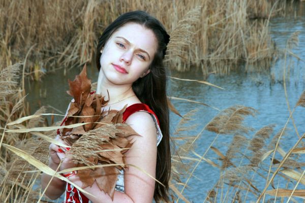 woman, photography, flower, person, winter, girl