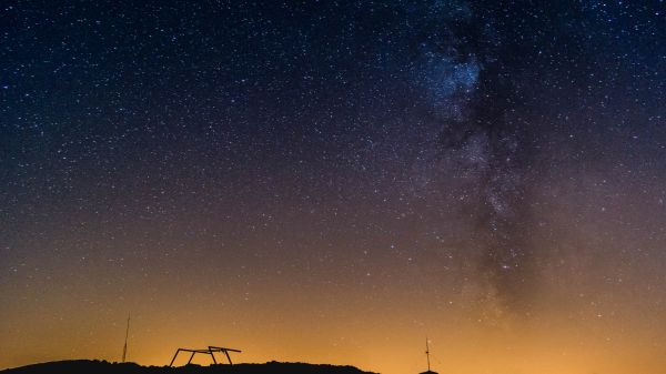 cielo, notte, stella, via Lattea, atmosfera, galassia