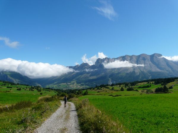 景观,性质,山,云,天空,领域