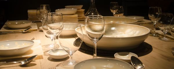 table, coutellerie, planche, restaurant, plat, repas