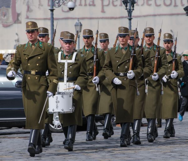 person, militär-, soldat, armén, yrke, nikon