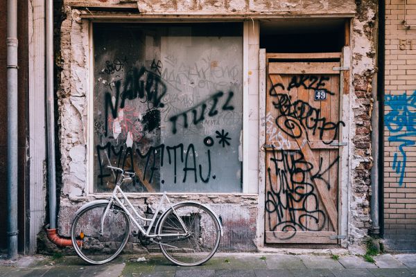 drum, stradă, bicicletă, bicicletă, urban, alee