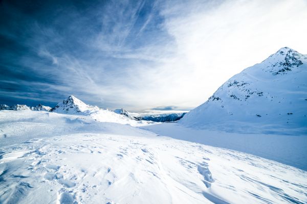 panorama, montanha, neve, frio, inverno, ao ar livre