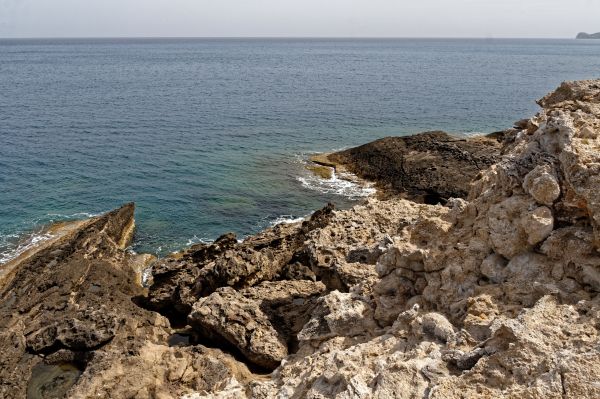 beach, sea, coast, water, sand, rock