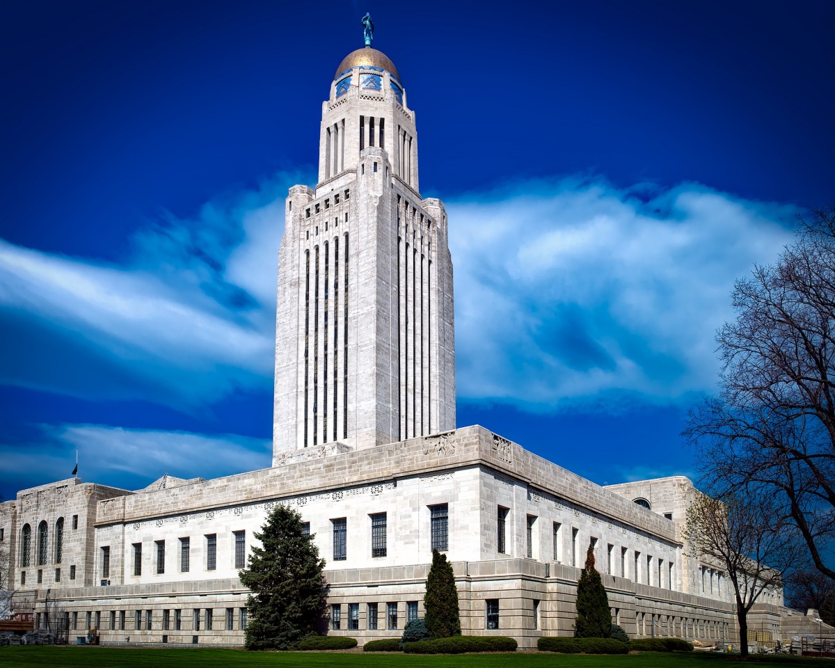 architectuur, hemel, gebouw, toren, mijlpaal, facade, kerk, kathedraal, historisch, bedehuis, hdr, wolken, staat, Lincoln, regering, Capitol, Nebraska