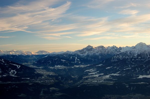 paisaje, naturaleza, horizonte, desierto, montaña, nieve