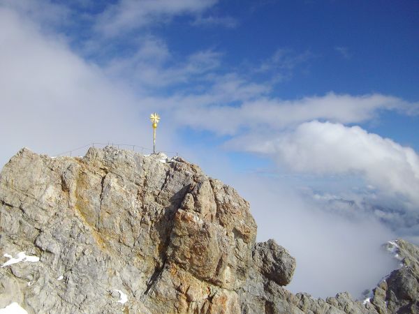 Landschaft, Rock, Berg, Meer, Wolke, Himmel