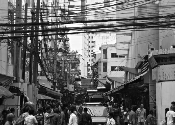 hitam dan putih, Arsitektur, orang-orang, jalan, jalan, kota