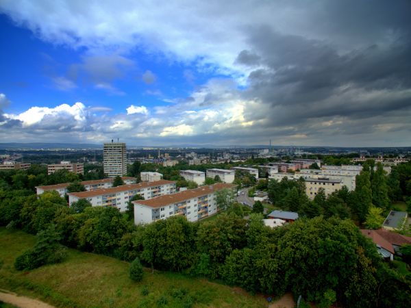 horizonte, cielo, horizonte, paisaje, nube, campo