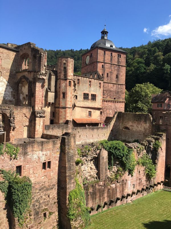 Cidade, construção, castelo, aldeia, castelo, Heidelberg