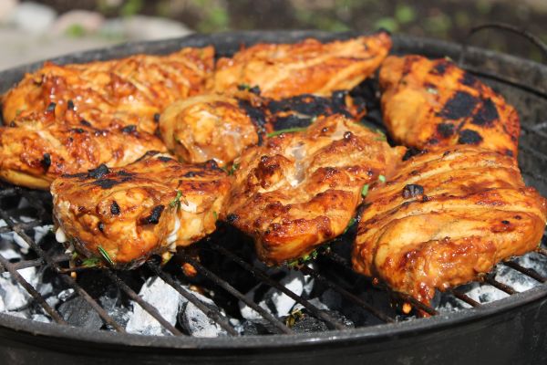 restoran, tabak, tablo, ahşap, yaz, yemek