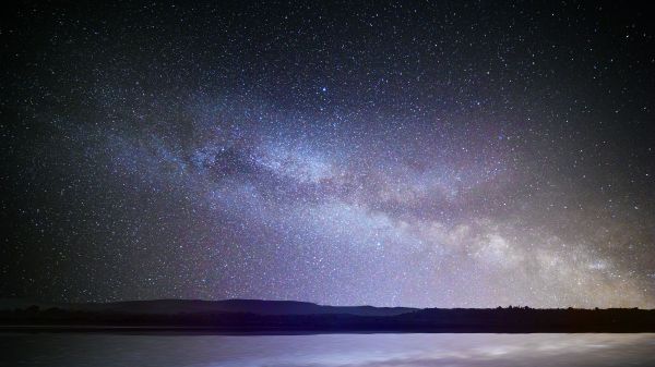 cielo, notte, stella, via Lattea, atmosfera, acqua