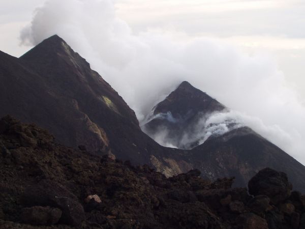 région sauvage, Montagne, nuage, trou, vapeur, aventure