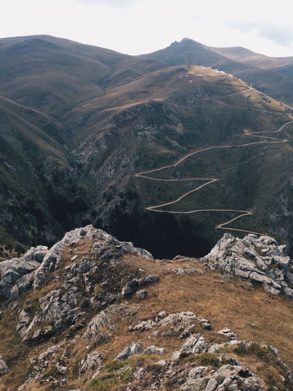 landscape, nature, wilderness, walking, mountain, road