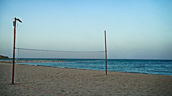 langit,laut,biru,pantai,net bola voli,lautan