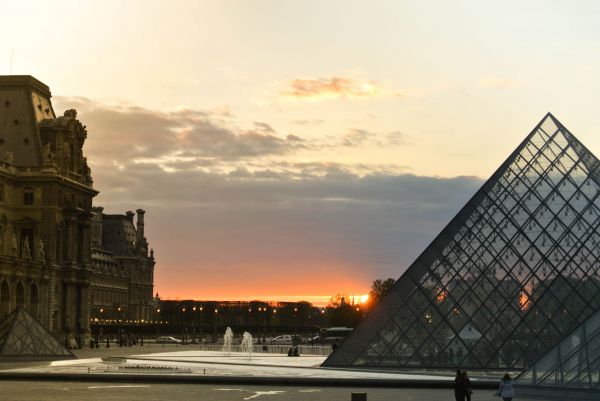 horizon, cloud, architecture, sky, sunset, sunrise