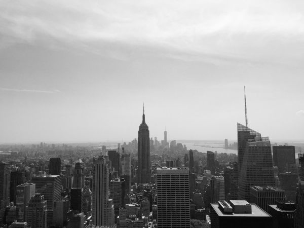 Horizont, Schwarz und weiß, Skyline, Fotografie, Stadt, Wolkenkratzer