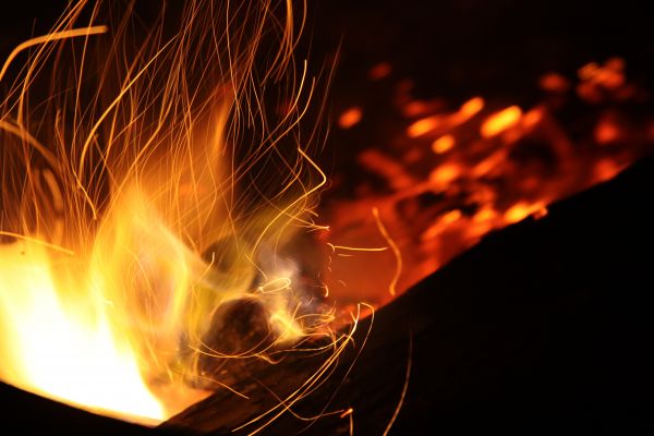 light, abstract, night, smoke, flame, spark