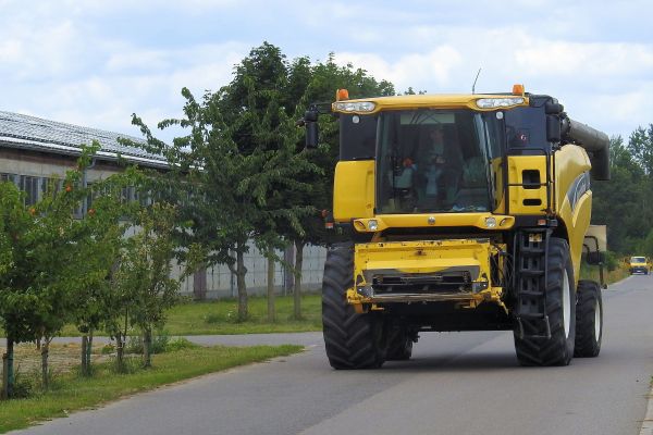 transportere, køretøj, traktor, asfalt, lastbil, landbrug