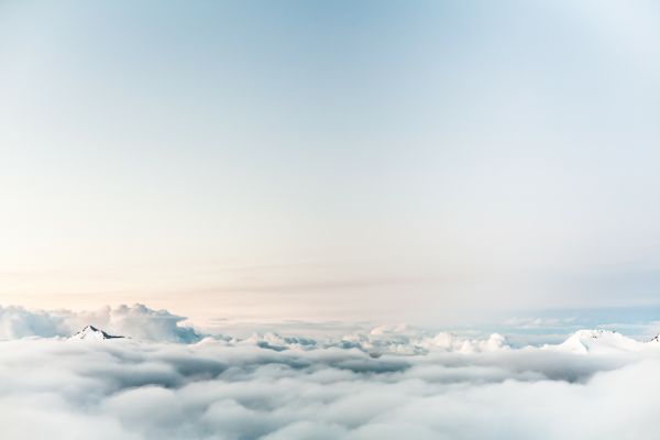 sea,ocean,horizon,mountain,snow,cloud